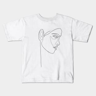 oneline girl Kids T-Shirt